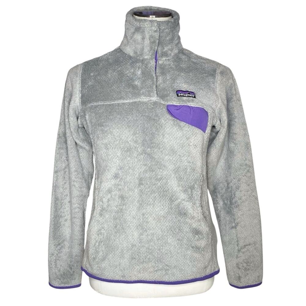 Patagonia Gray Re-Tool Snap-T Fleece Pullover size Small